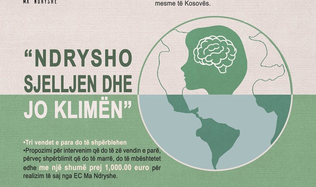 THIRRJE PËR GARËN: “Ndrysho sjelljen dhe jo klimën”