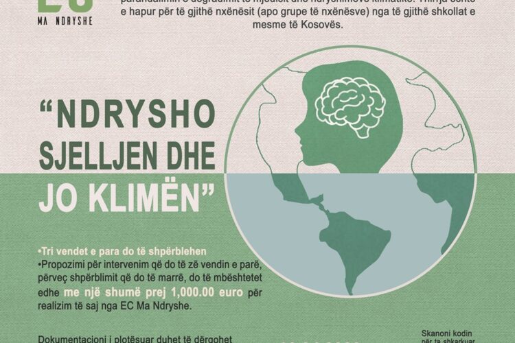 THIRRJE PËR GARËN: “Ndrysho sjelljen dhe jo klimën”